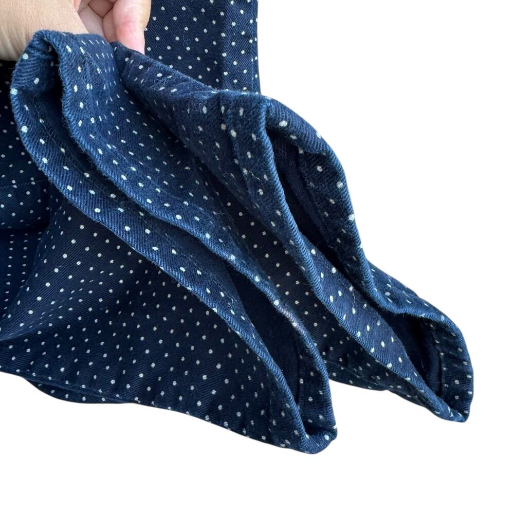 Lauren Ralph Lauren 8 Polka Dot Straight Leg Jeans Mid Rise Denim - Picture 2 of 6